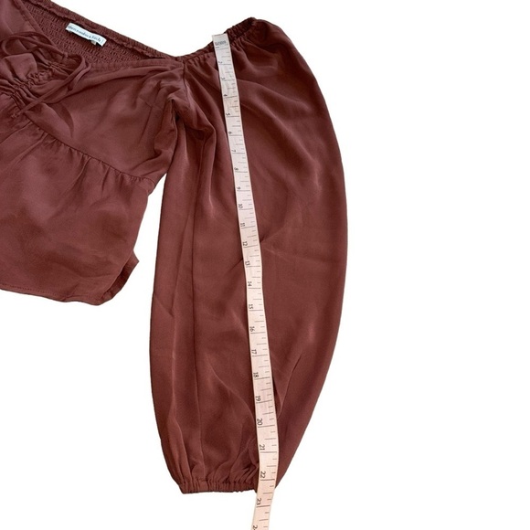 Abercrombie & Fitch Rust Cottagecore Prarie Bohemian Peasant Top Women’s M - Picture 11 of 13